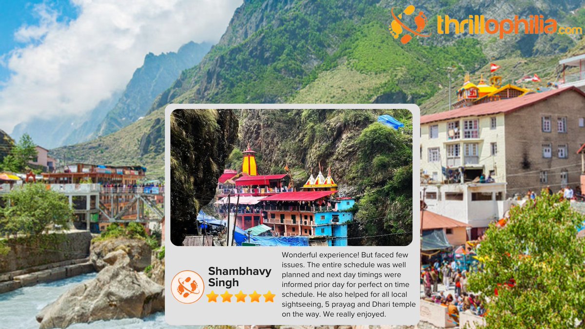 Transforming vacations into extraordinary adventures. Explore the glowing testimonials from our valued clients.

Package Booked: thrillophilia.com/tours/chardham…

#ExploreMore #DiscoverTheWorld #TravelInspiration #Thrillophilia