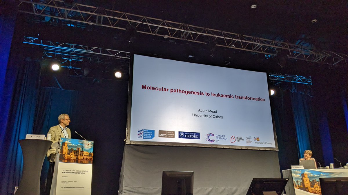 Fascinating story (as always) by Prof Mead @AdamMead_Oxford guiding us in the molecular pathogenesis to leukaemic transformation. #ESHMPN2024 #ESHCONFERENCES #MPNsm #MPNResearch @MPN_Hub @MPN_RF @oncodaily