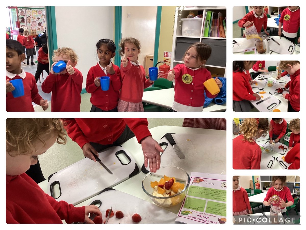#dosbarthyraran decided they would like to make smoothies. They voted on their favourite fruits and we made them. We had lots of discussion on how they tasted, our next job is to write the recipes for other learners to make them #healthyconfidentondividuals