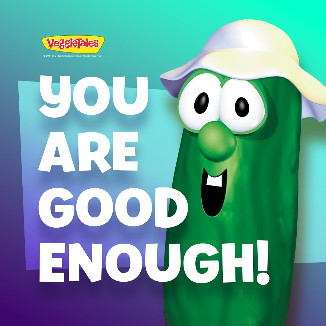 Remember that God loves you and made you in His image! #VeggieTales