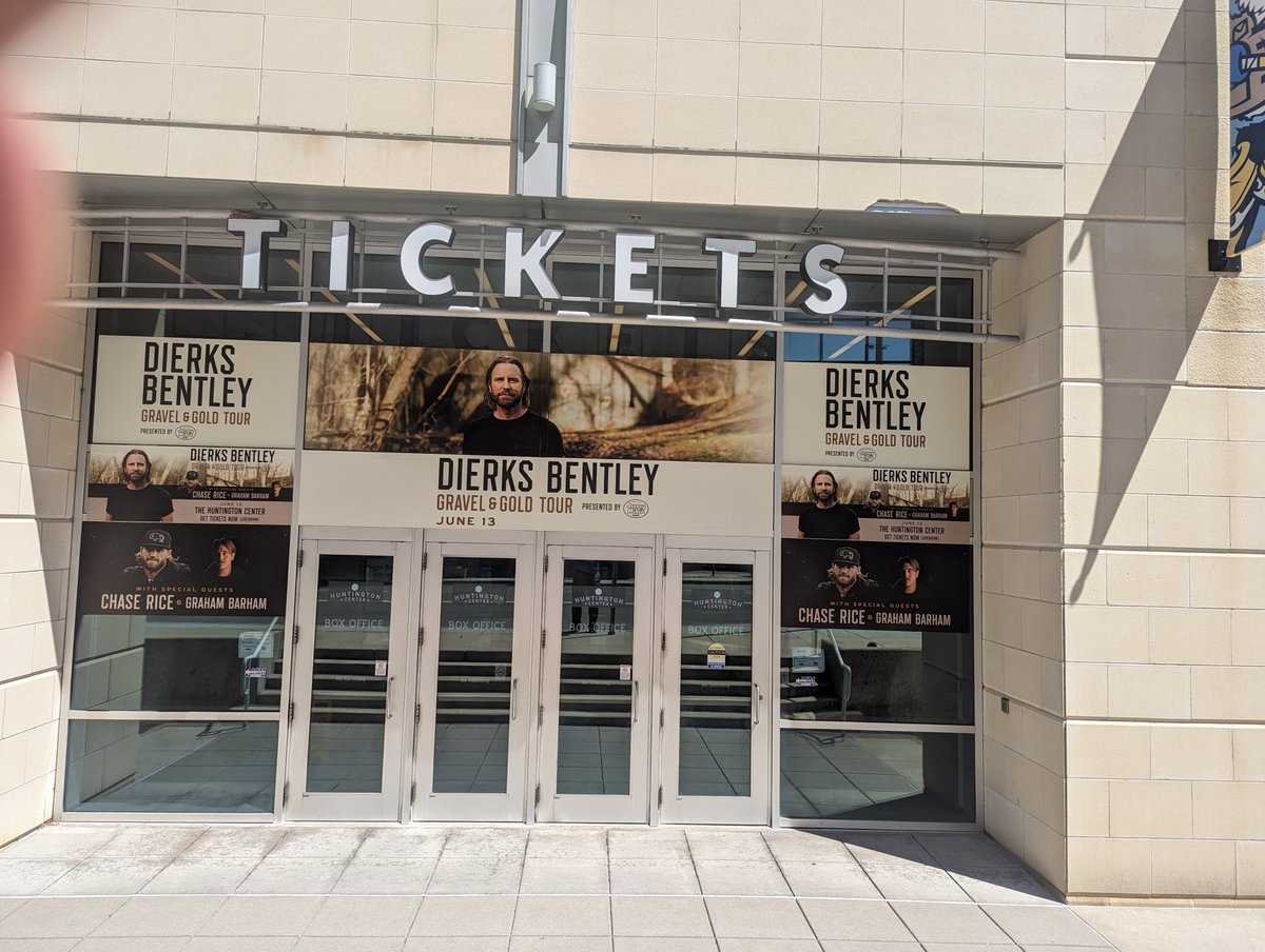 Proof we are ready for Dierks Bentley on June 13th!!! You ready???? Tix at bit.ly/3wkXQUE or our box office.