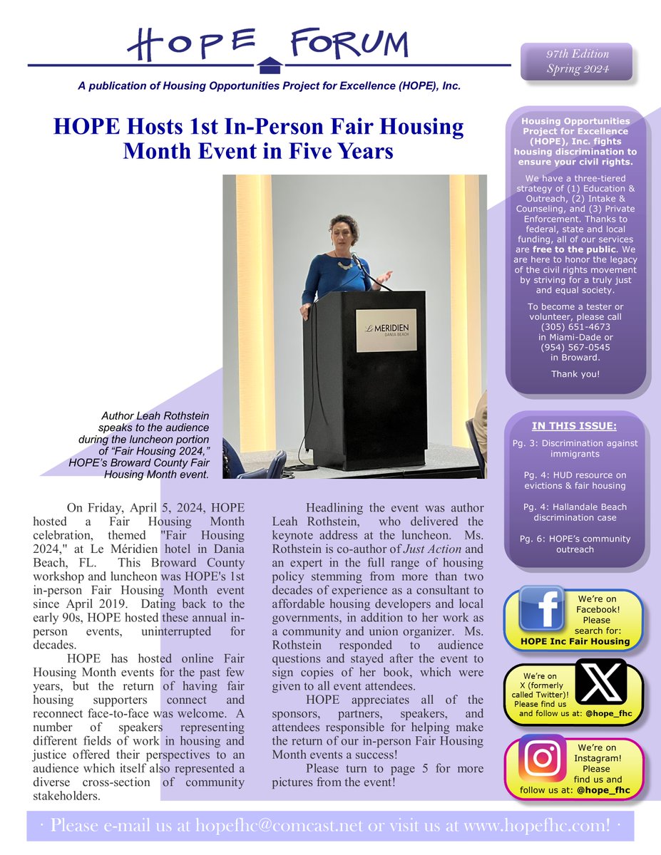 Hello! Hope you're well! Please find our latest newsletter posted at this link: hopefhc.com/wp-content/upl…