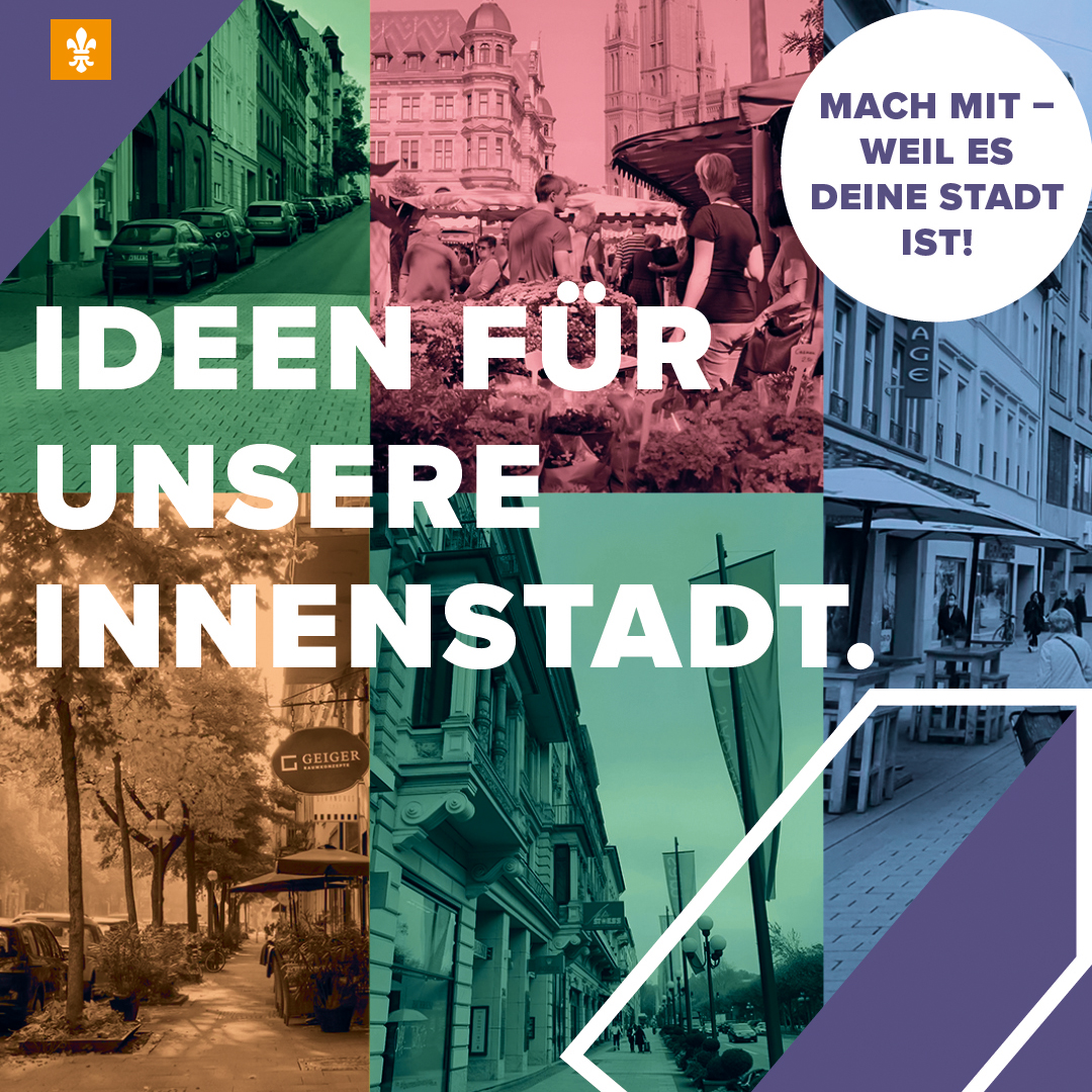 💬 Macht mit: Wir wollen mit euch vor Ort diskutieren, was euch an der Innenstadt nicht gefällt und was euch begeistert. Gemeinsam entwickeln wir Visionen, wie die Innenstadt für alle lebens- und liebenswerter werden kann. ➡ wiesbaden.de/wirtschaft/wir…