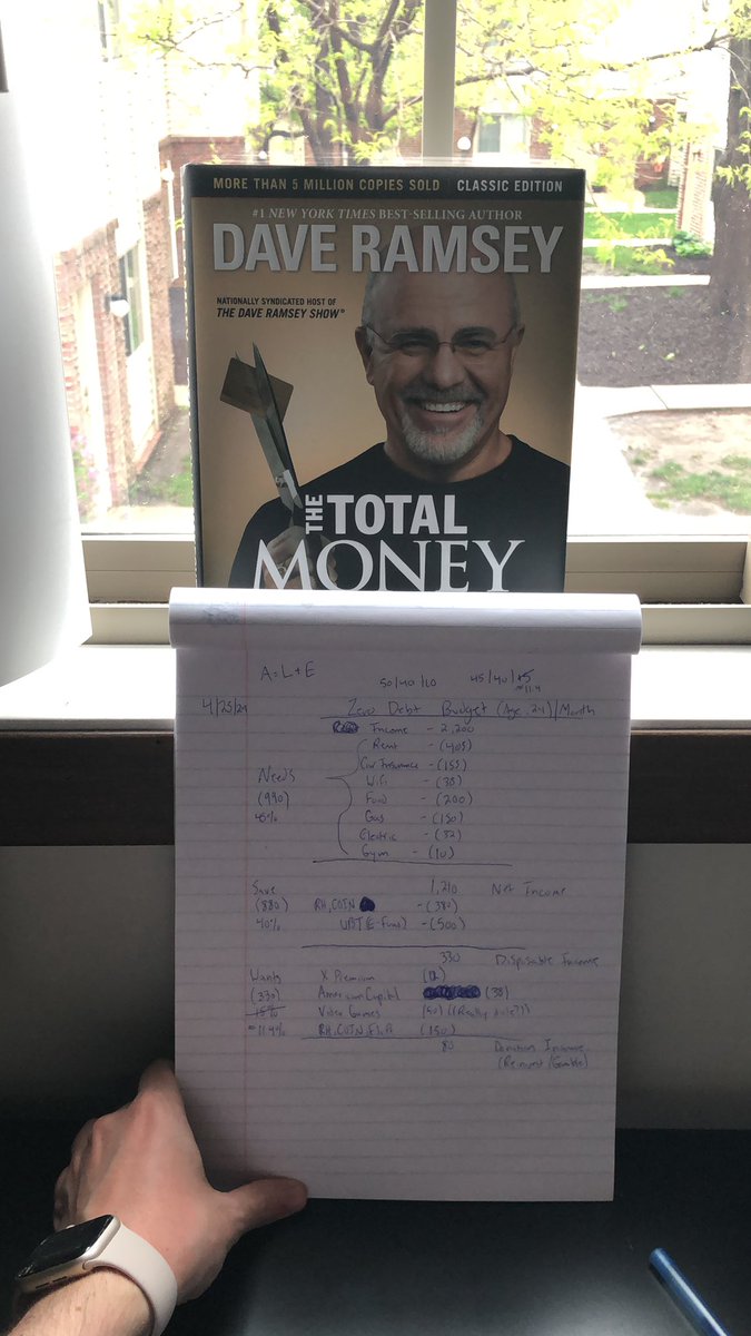 The finished product.

Hope I’m making you proud @DaveRamsey 

The newly patented, Bubba Capital ™️ 45/40/≈11.4 #Budget

@Budgetdog_ hope you’re proud too!