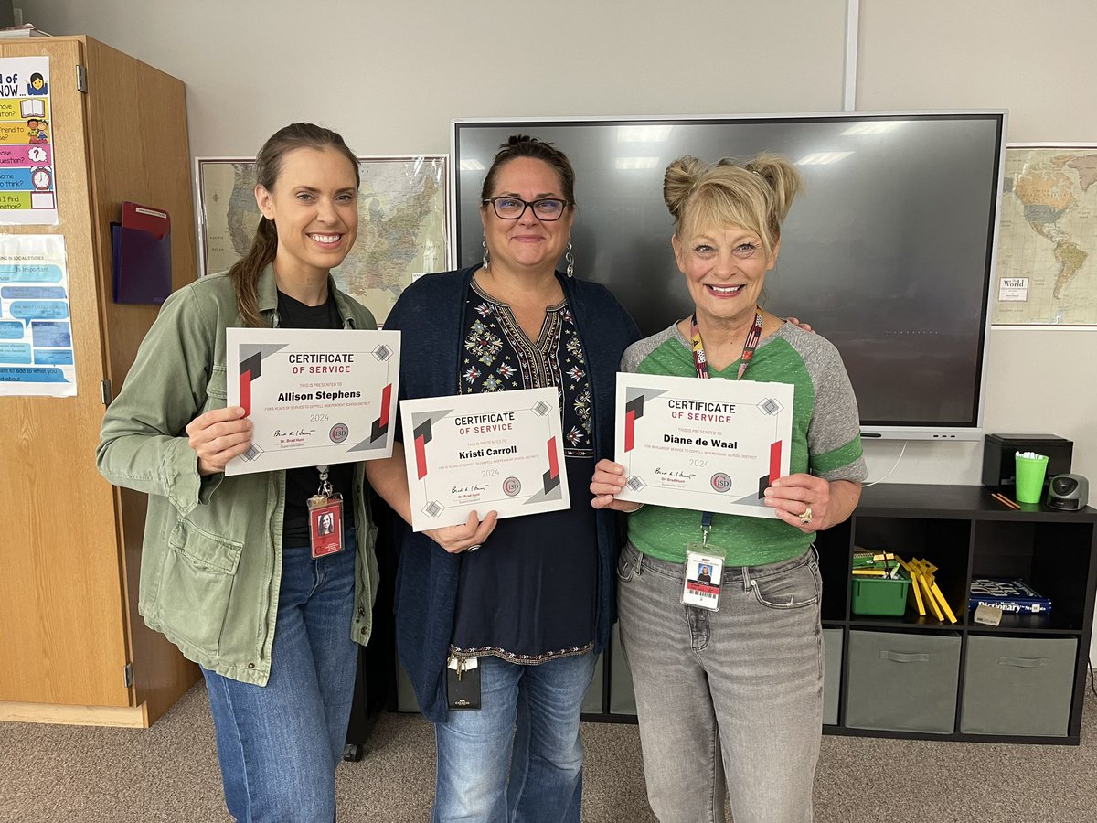 VictoryPlace@Coppell (@vpccoppell) on Twitter photo So incredibly thankful for these amazing professionals. Allison Stephens, Kristi Carroll and Diane deWaal - 5, 10 and 35 years of service respectively!! @coppellisd <a href="/astephensVPC/">Allison Stephens</a> <a href="/Dianedewaal/">Diane de Waal</a> So incredibly thankful for these amazing professionals. Allison Stephens, Kristi Carroll and Diane deWaal - 5, 10 and 35 years of service respectively!! @coppellisd <a href="/astephensVPC/">Allison Stephens</a> <a href="/Dianedewaal/">Diane de Waal</a>