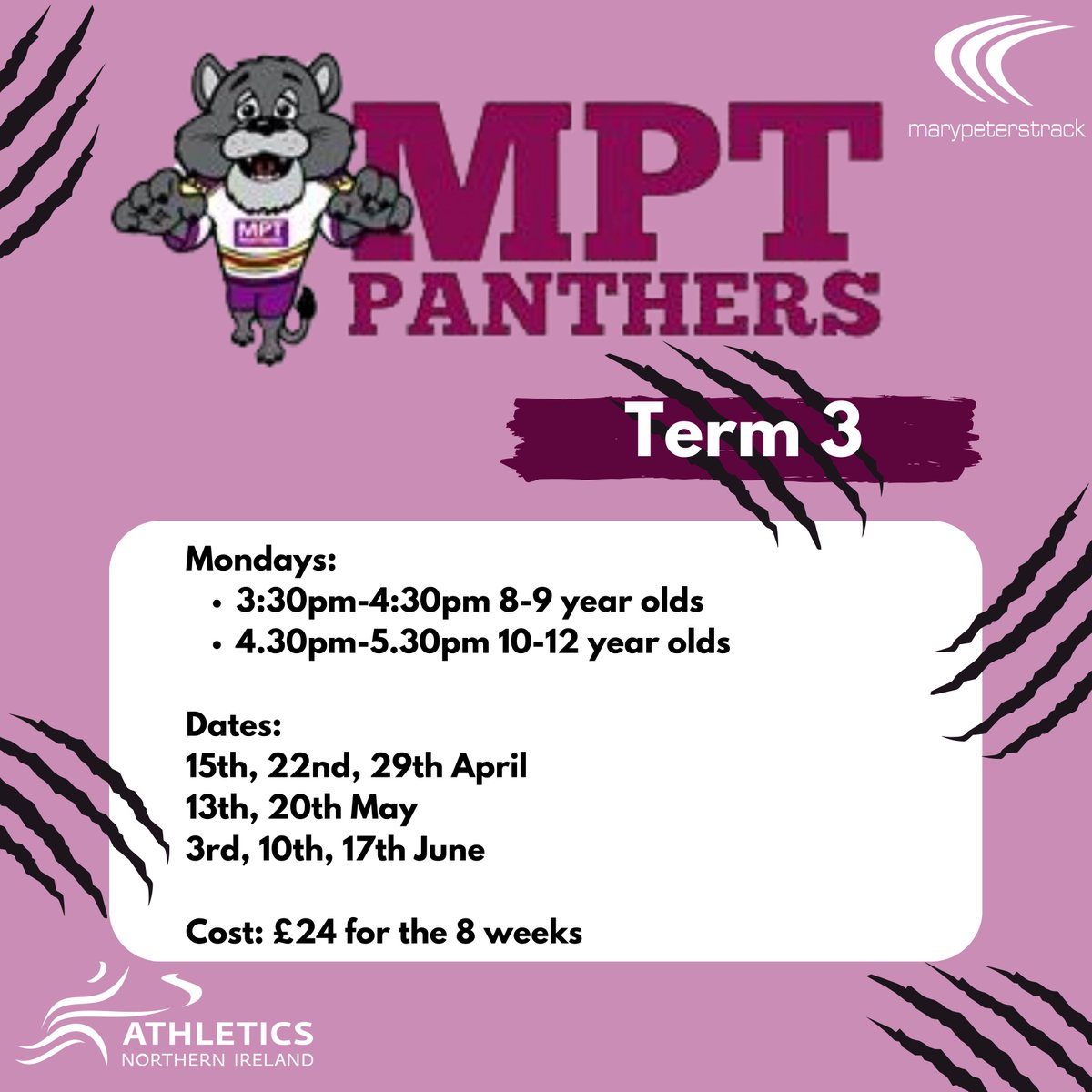 🐾 It's Not Too Late to Sign Up! Sign your kids up to MPT Panthers next week 👇 athleticsni.org/Fixtures/MPT-P… #MPTPanthers #AfterSchoolClub