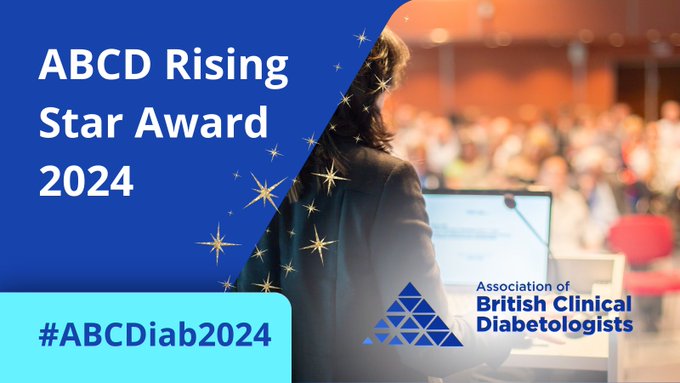 Many clinicians are engaged in highly innovative and impactful work in the field of diabetes. Help us to recognise a young and innovative researcher. Please nominate yourself or someone else for a ‘rising star’ lecture at the ABCD Conference 🌠 ow.ly/h3Rz50QQ8nn