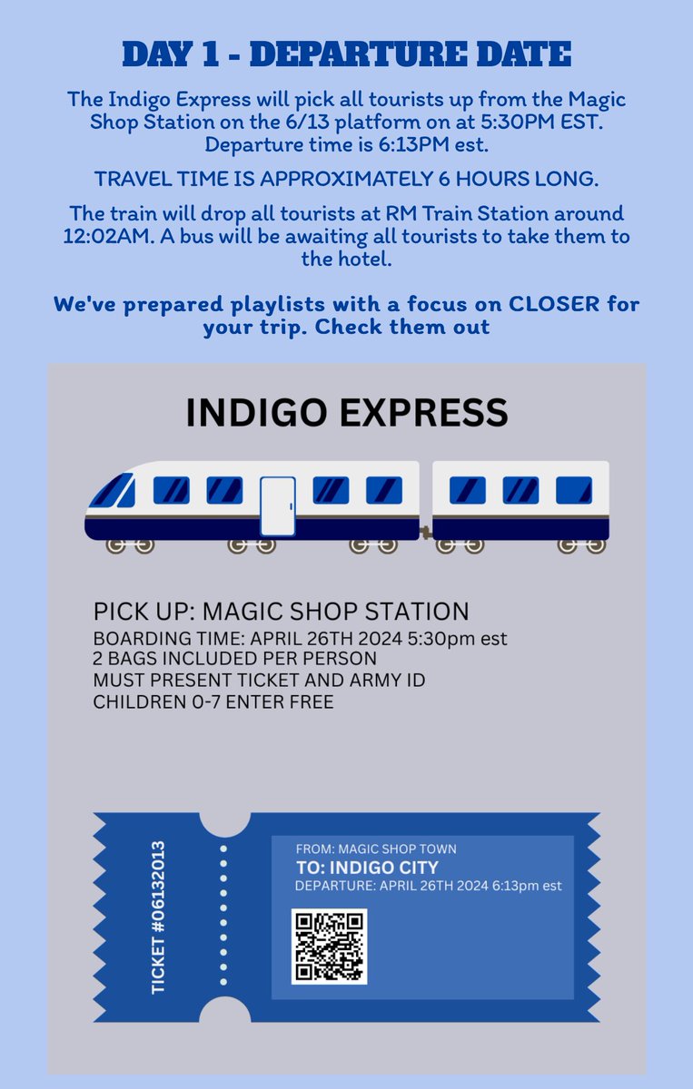 DAY 1: Closer to Indigo City
🚊🏙️ “Closer” by RM

Each day at 8 PM EDT, a new day will open up on our carrd with new focus song, playlists & activities:
army-onindigocity.carrd.co

Let’s celebrate Indigo, RM, BTS & recent releases 💜

#ARMYonIndigoCity
#ARMYonSpotify
