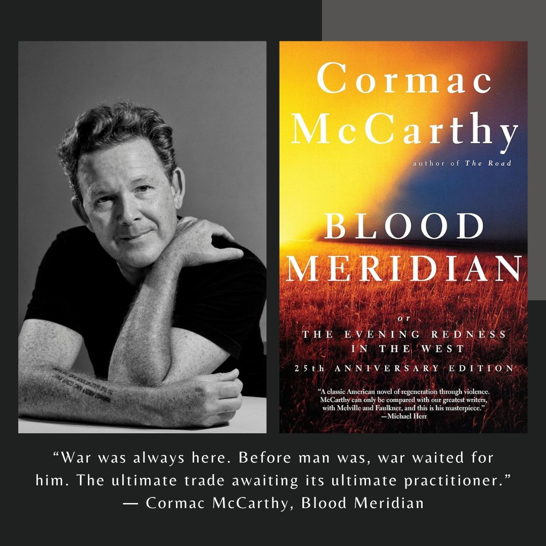 Acclaimed writer John Logan will adapt Pulitzer Prize-winning author Cormac McCarthy’s “Blood Meridian” novel into a feature film for director John Hillcoat. 📖 Learn more: variety.com/2024/film/news…