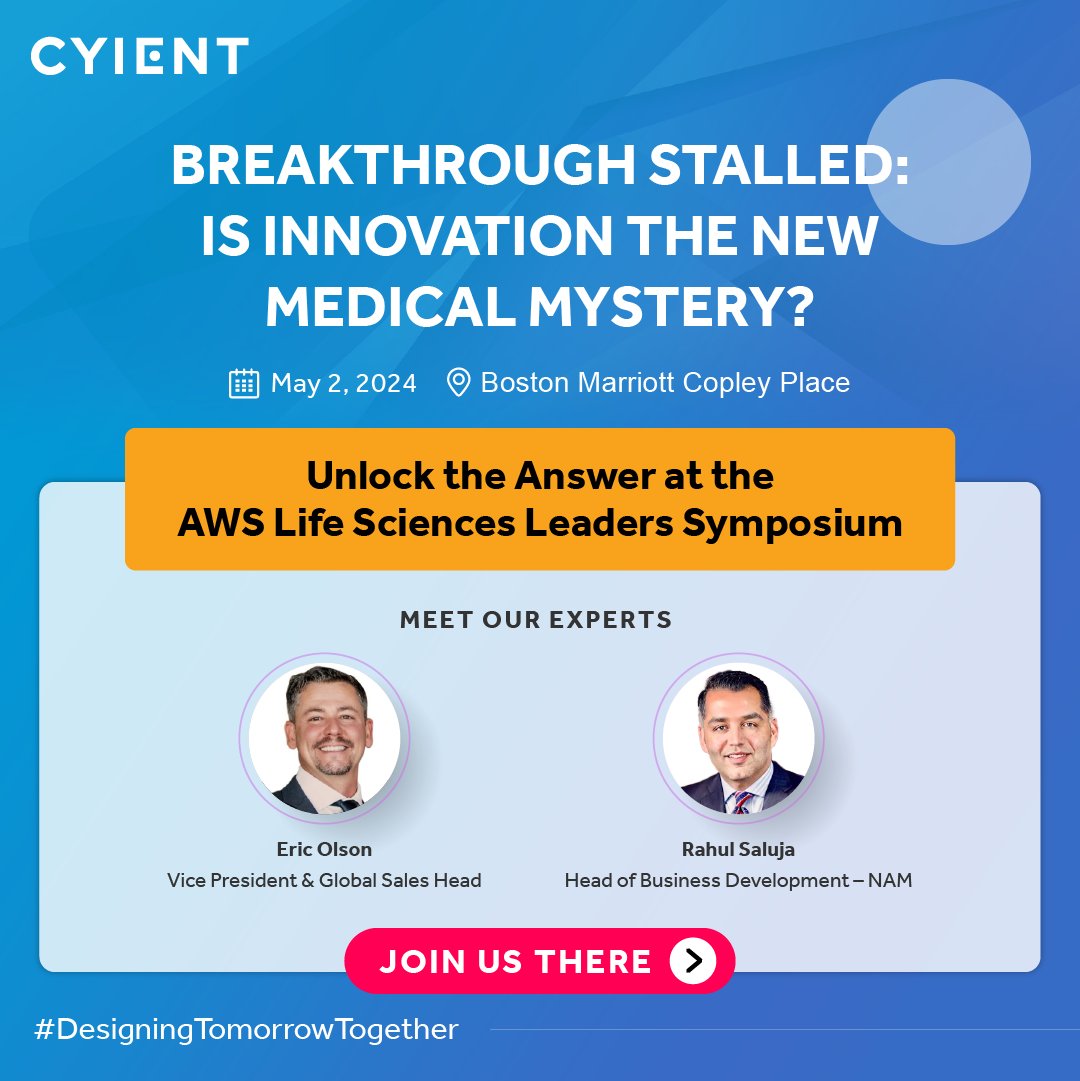 Breakthrough medical devices are stuck in a holding pattern. Soaring costs and a complex approval process leave patients waiting for better care. Find the way to untangle these challenges with us at the #AWS Life Sciences Leaders Symposium on May 2, 2024. #HealthcareInnovation
