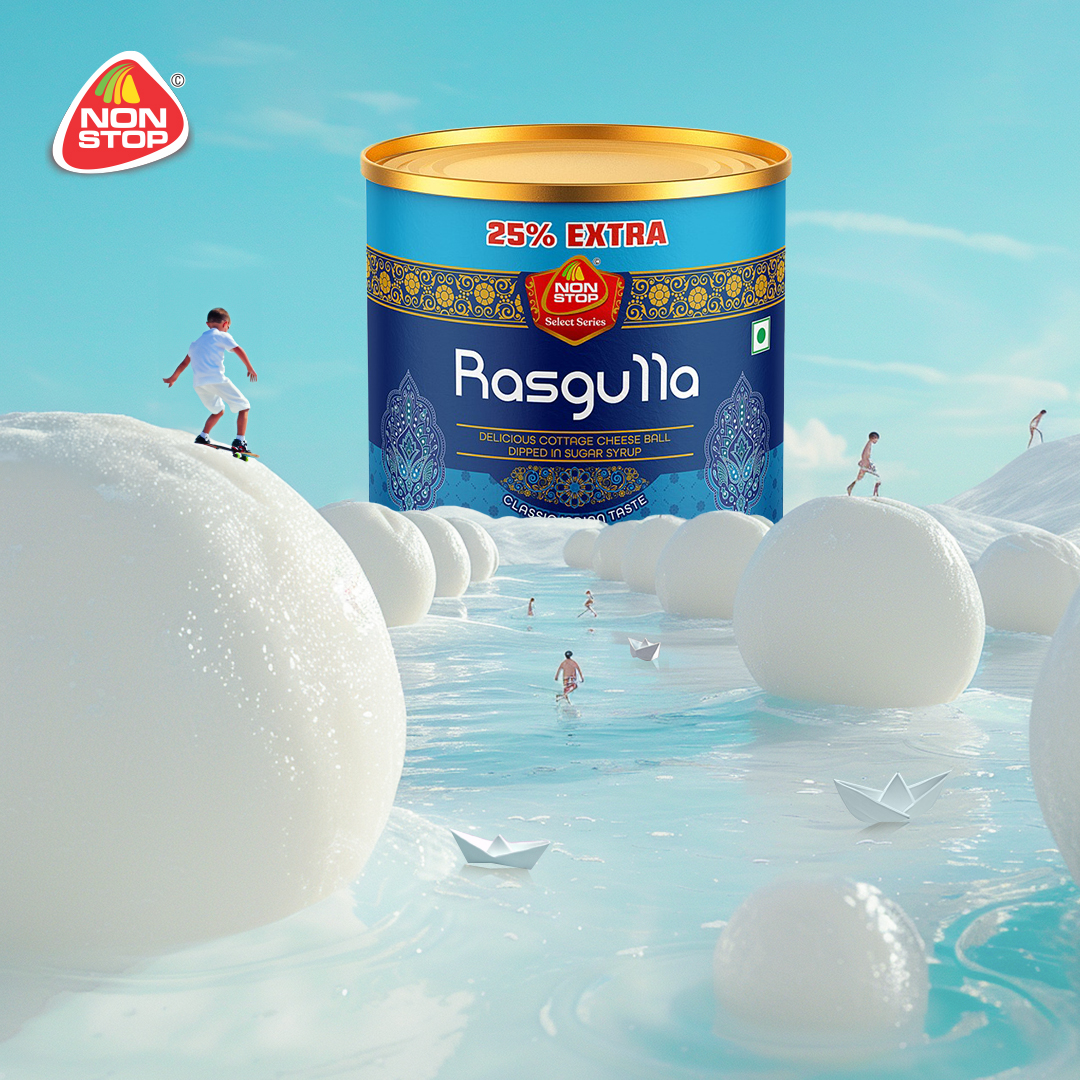 Rasgullon ke samundar mein, kho gaye hum kahan!! 🥹 #NonStopByKishlay #Kishlay #SnackingTime #Rasgulla #AI #PunBased #BingeEater #SnackLover #Munching #SnackLover