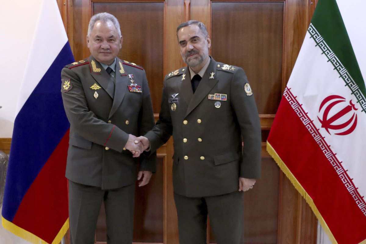 🇮🇷🇷🇺| Russian Minister of Defence: We're ready to increase our military/technological cooperation w/ Iran in a mutually beneficial way.