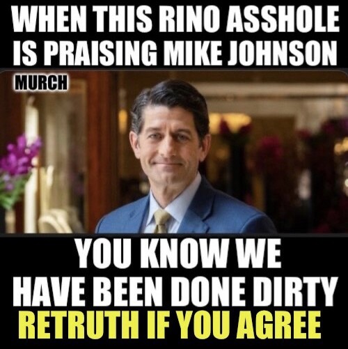 💥🔥When a Rino is praising Mike Johnson🔥💥 @lah3309 @Lissa4Trump @1776Diva @DragonSword778 @Rammie24 @realNick_777 @toolman154 @Abracadabroh @Ultra_USMAga_FL @realNick_777 @Pixie1z @TheJudge96 @khansen0611 @Robynlove171 @Dawn2Light @SirFlyzalot @texasrecks @pdpmaga…