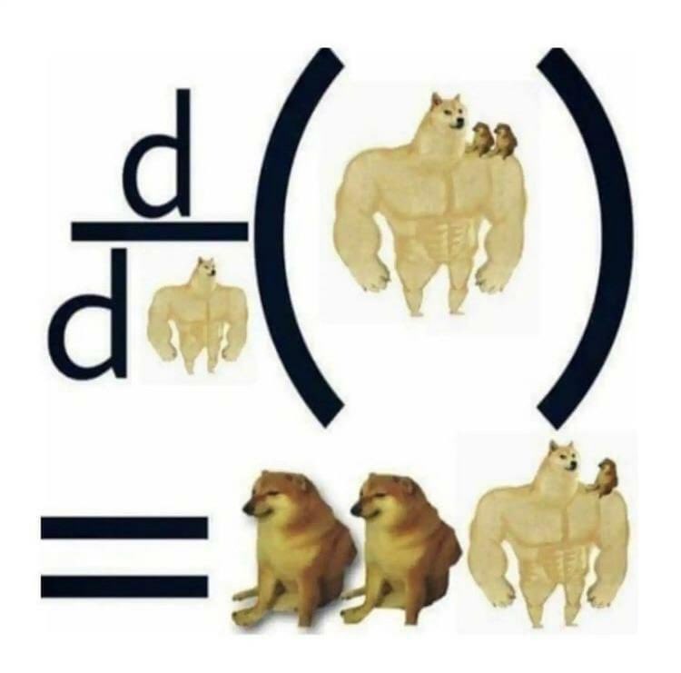 Today #Calculus ss got to explore and #MathPlay🧮 with derivatives using the the power rule. Highly recommend using a #MathMeme to deepen ss understanding 😎🐶 #CodeBreaker🦾 #MTBoS #ITeachMath #MathIsFun #MathRocks #STEM #MathChat