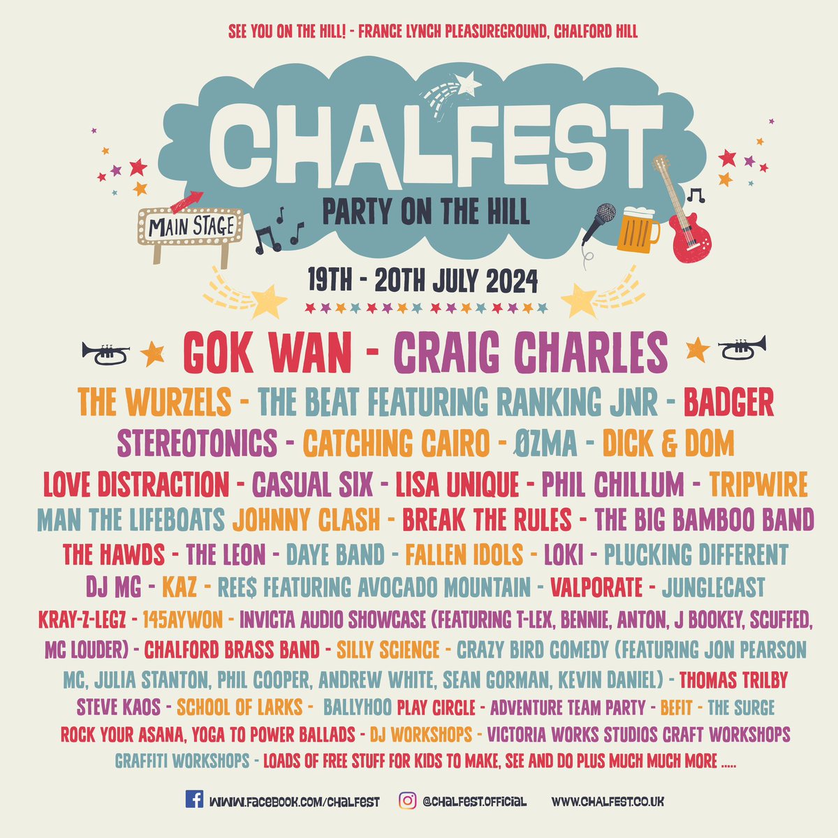 Looking forward to playing Chalfest 🙌