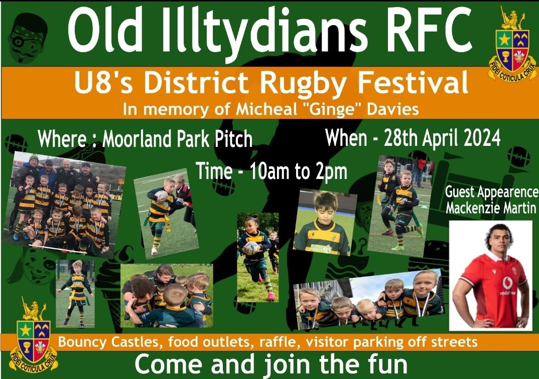 Our <a href="/oldilltsminis/">Old Illts Minis</a> U8s District Festival being held at #MoorlandPark this Sunday, which will be a great day for all players and the community. 🔰

In memory of our great friend Mike 'Ginge' Davies who we lost so suddenly and way too soon 💔