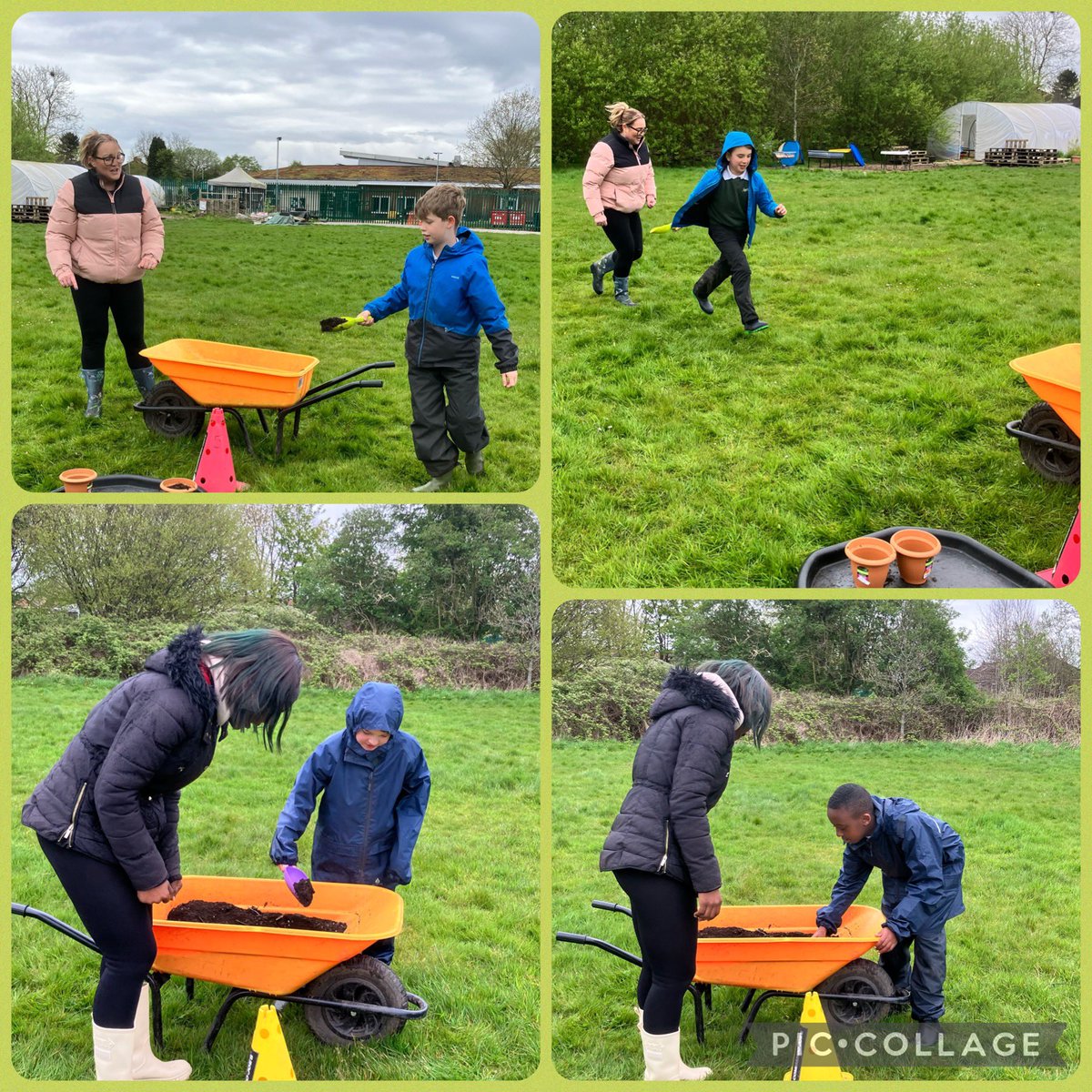 Oak and Elder team challenge with a gardening theme! Part 2 is following on !@OPALOutdoorplay @playengland