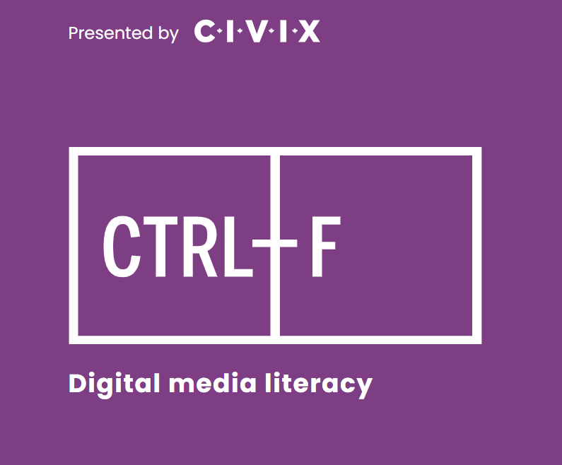 Are you looking for a resource to teach #DigitalLiteracy skills of evaluating reliable sources? 🔎💻Look no further than @CIVIX_Canada. Find their resources and webinars ➡️ctrl-f.ca/en/ #WCDSBInnovates