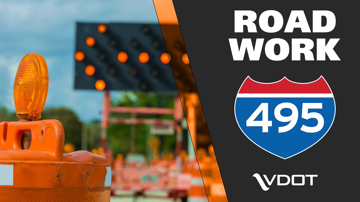 🚧Traffic Alert - #McLean: Crews will resume work on Live Oak Dr bridge girders over I-495 during overnight hours tonight, Fri 4/26 requiring triple lane closures in both directions on I-495 between Exit 44 and Exit 43. #VaTraffic More: vdot.virginia.gov/news-events/ne…