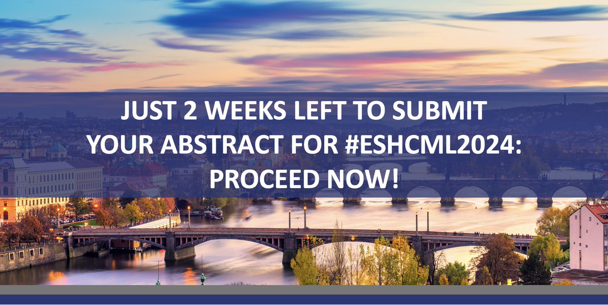 ⏰ SUBMIT YOUR ABSTRACT NOW for #ESHCML2024! DON'T DELAY: proceed here ➡ bit.ly/3QXtyyU The deadline is on May 8th! 26th Annual John Goldman Conference on #CML 🗓️ Sept. 27-29, 2024 in Prague 🇨🇿 Chairs: @GCC_Cortes, @timhughesCML, D.S. Krause #ESHCONFERENCES @icmlf