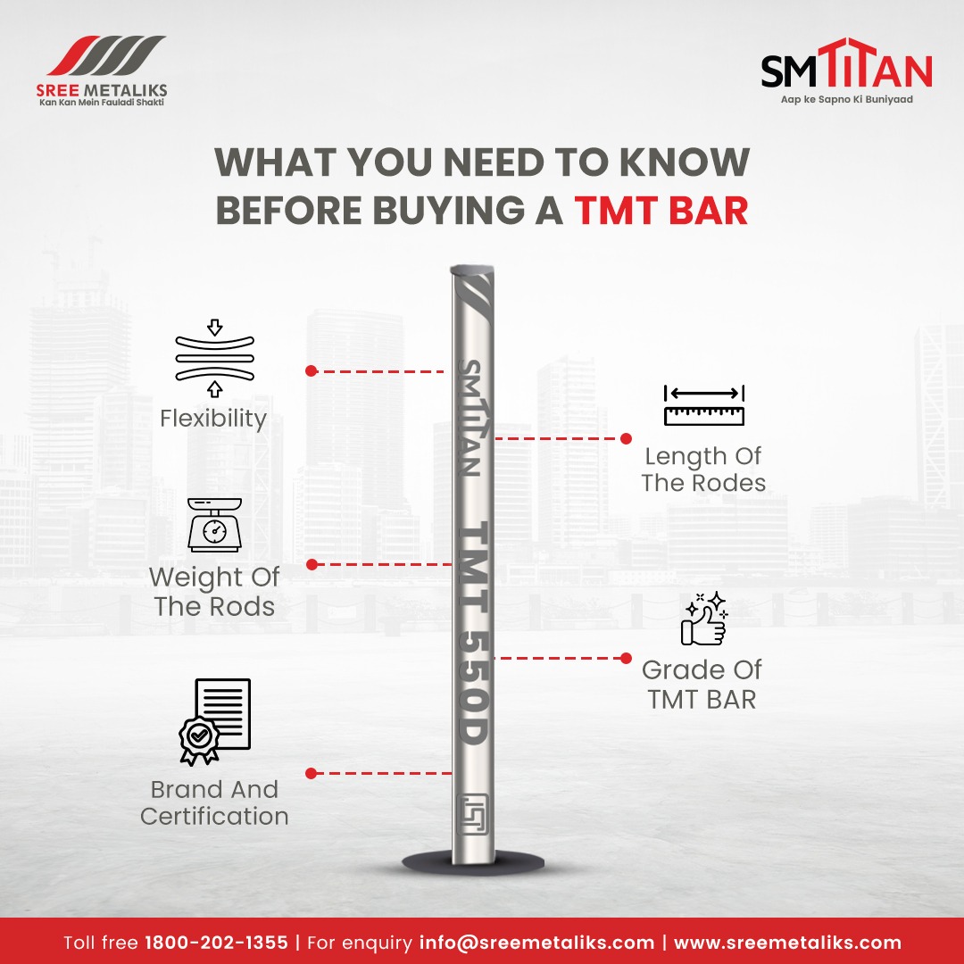 It's crucial to consider key factors like length and weight of rod, strength, corrosion resistance, and certification. Don't compromise on safety and durability! 

#tmtbars #TMT #smtitan #tmtbar #sreemetaliks #ironore #pellets #metals #power #billets