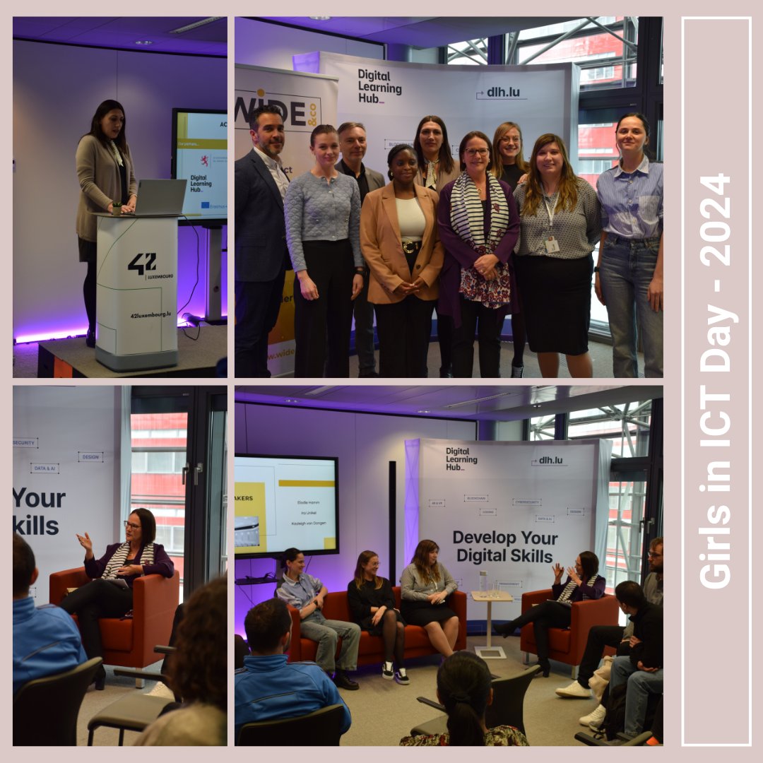 As part of Girls in ICT Day 2024, we had the pleasure of organising a special meeting between Yuriko Bakes, @luxembourgmega, and female students from @42Luxembourg Thank you to our partners, @dlhluxembourg and @luxembourgmega , for making these meaningful discussions possible.