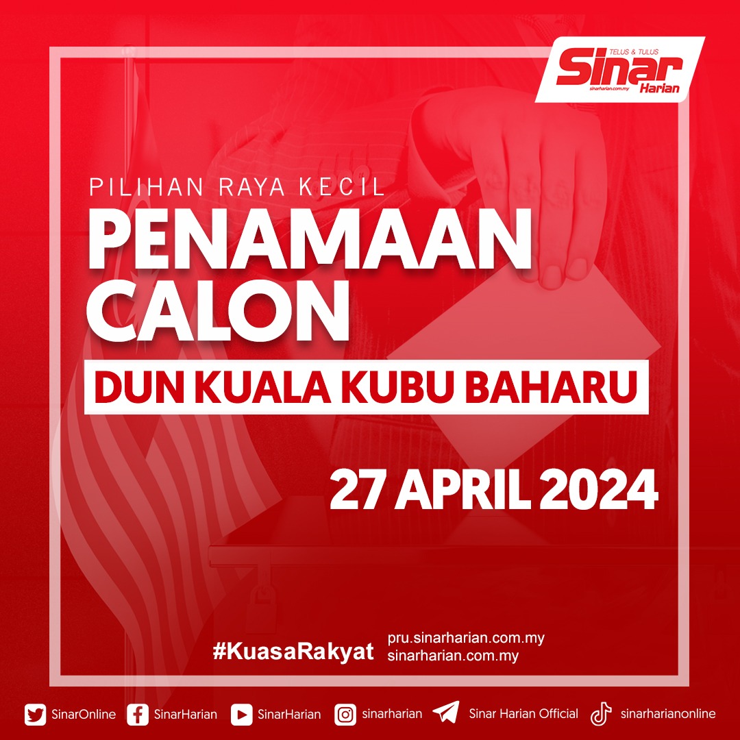 Penamaan calon PRK DUN Kuala Kubu Baharu 

#SinarHarian
#KuasaRakyat
#thread
#PRKKualaKubuBaharu