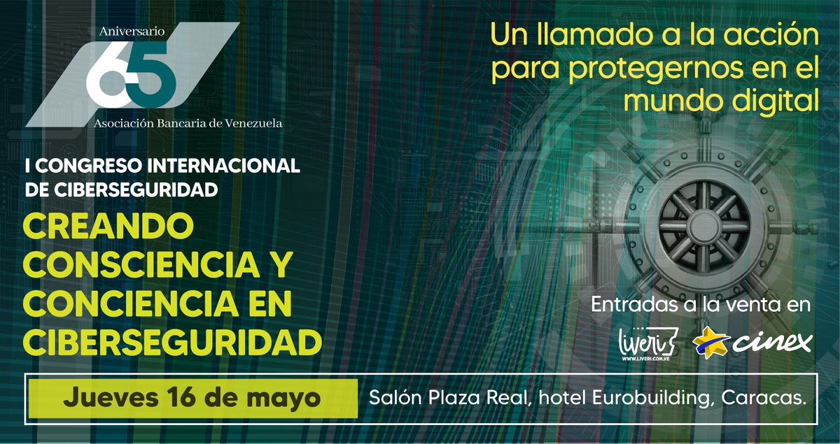 Los invitamos este #16demayo en el hotel Eurobuilding a las 7:30 a.m., donde las organizaciones podrán aprender de expertos internacionales y nacionales de herramientas para fortalecer sus sistemas y minimizar los impactos negativos asociados los ciberataques . #llamadoalaaccion…