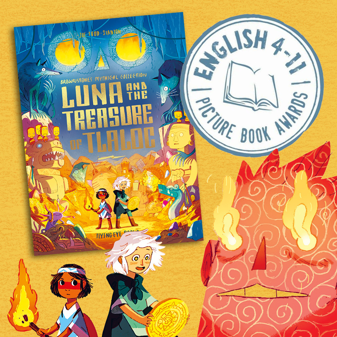 ⚡️ Brilliant news! Luna and the Treasure of Tlaloc by Joe Todd-Stanton has been shortlisted for the English Association's 4-11 Picture Book Award, in the 7-11 fiction category. Congrats, Joe! ⚡️ See the shortlist: englishassociation.ac.uk/2024-english-4… ⚡️ Get a copy: flyingeyebooks.com/?s=tlaloc