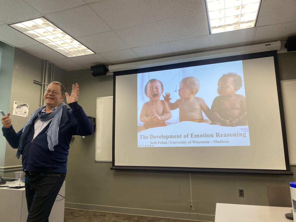 A belated thank you to Seth Pollak @UWMadison for speaking @DukePsychNeuro for our brown bag series! Important work pushing us to consider how kids are actually learning what emotions are and how we need to consider the stimuli we use!
