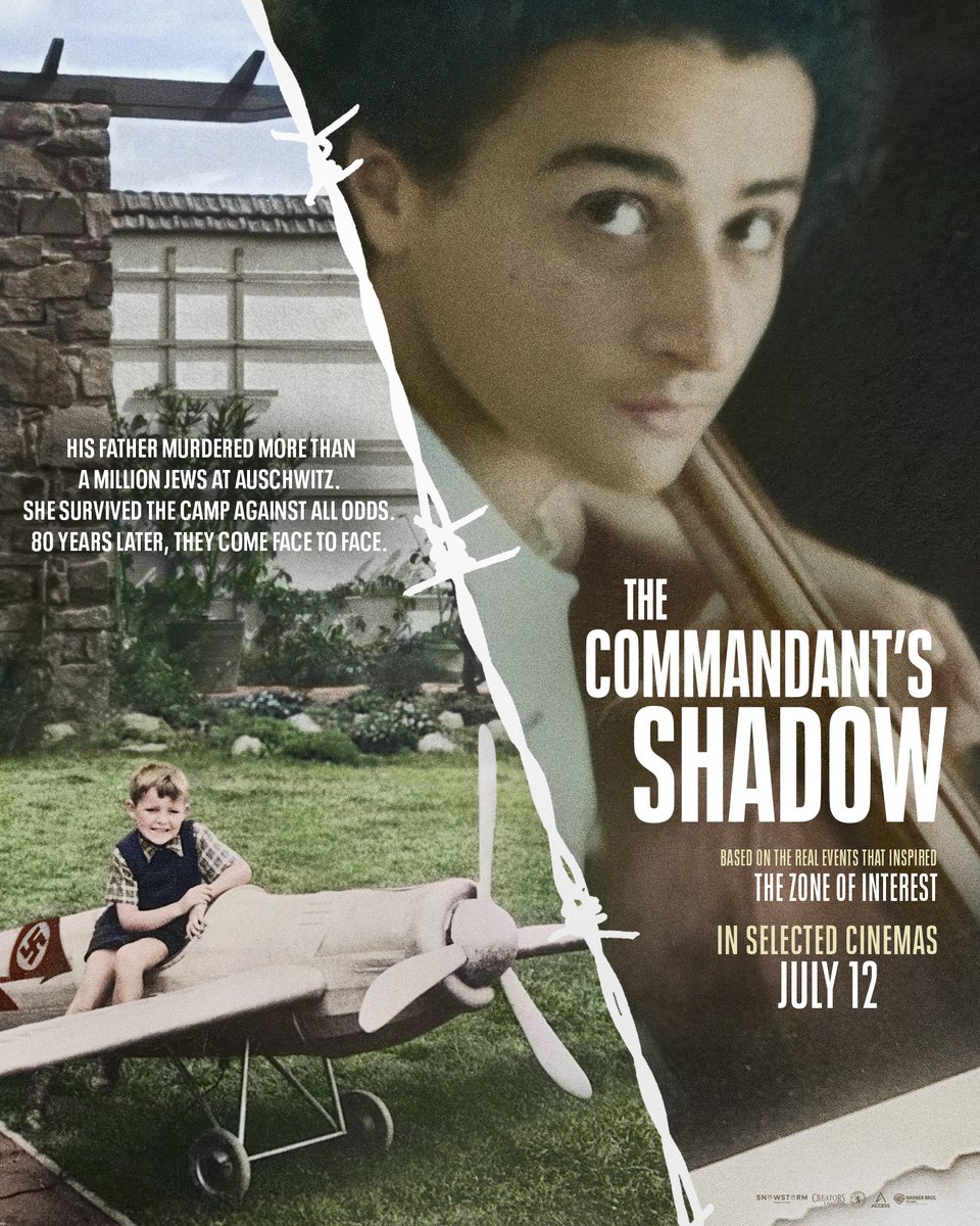 His father murdered more than a million Jews at Auschwitz. She survived the camp against all odds. 80 years later, they come face to face. #TheCommandantsShadow is in selected cinemas July 12.