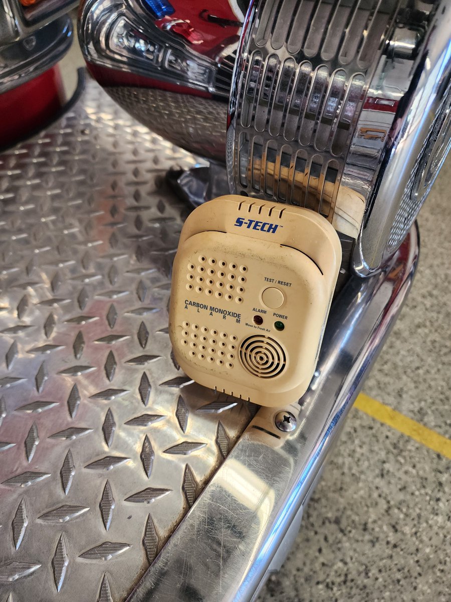 Pictured here is a CO alarm that was significantly expired and also located in the furnace room. We would like to remind everyone to ensure their CO alarms are less than 10 years old and located outside of the sleeping areas in your home.