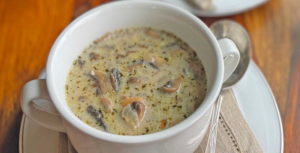 BLOG: Julia Rutland, author of Homestyle Kitchen: Fresh & Timeless Comfort Food for Sharing, showcases her Cream of Mushroom Soup recipe. We tried it and so should you! #cooking #recipes #cookbook #bewellbeoutdoors advkeen.co/4d0p83n