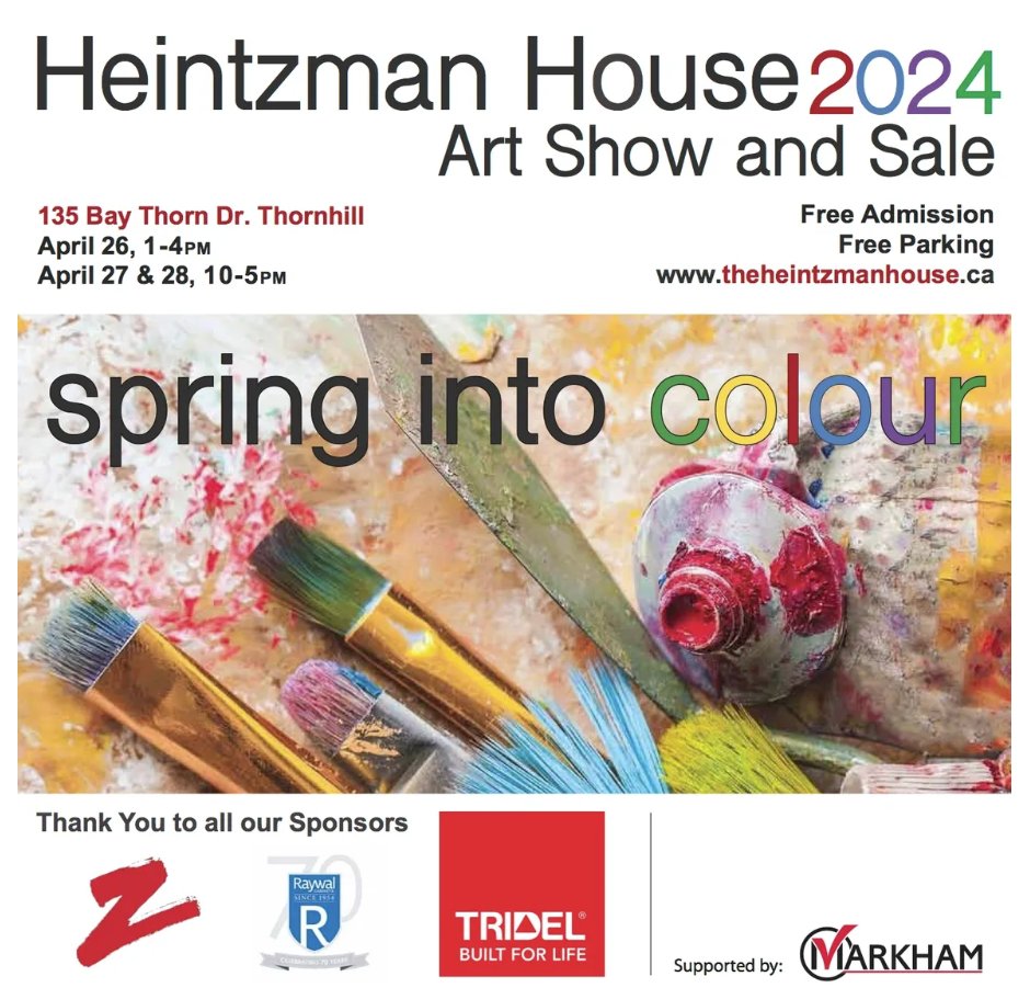 Do you have weekend plans?  ☀️
Come out and support the Heintzman House Art Show and Sale 🖌️🖼️
HeintzmanHouse
theheintzmanhouse.pulse.ly/6uumbvgqrh
#raywal #raywalcabinets #canadianmade #cabinets