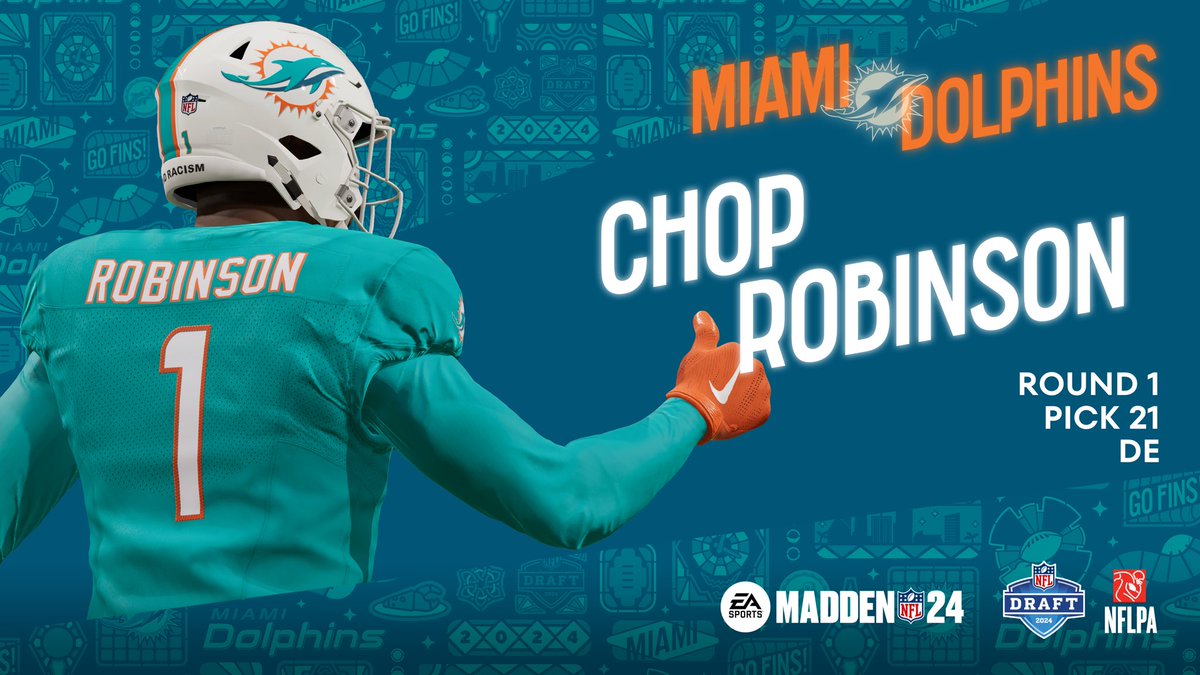 Excited to be part of Madden NFL 24 and ready to chop it up with @MiamiDolphins #Madden24 #EAAthlete