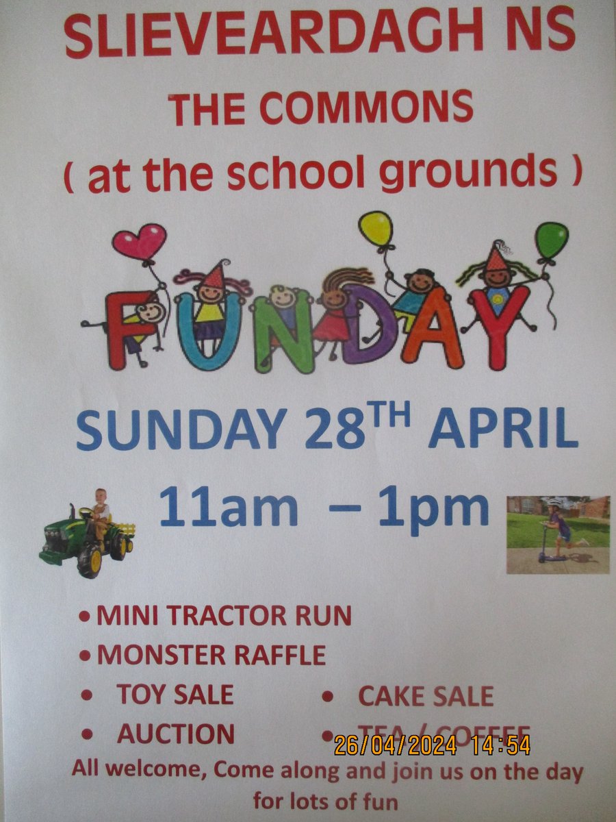 We are really looking forward to our Family Fun Day on Sunday. All are welcome to attend. @Ballingarry_GAA @TheNationalist @TippFM