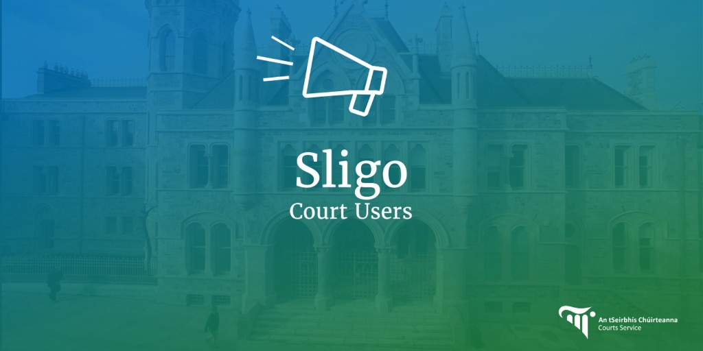 📢 Sligeach - An Chúirt Chuarda Choiriúil - Cealuithe Giúiré - 30 Aibreán 2024 Tá Trialacha Giúiré Chúirt Chuarda Choiriúil Shligigh cealaithe an tseachtain seo chugainn. Ní gá do na daoine a toghaireadh le haghaidh Dualgas Giúiré a bheith i láthair. 🔗 bit.ly/3UwZEmW