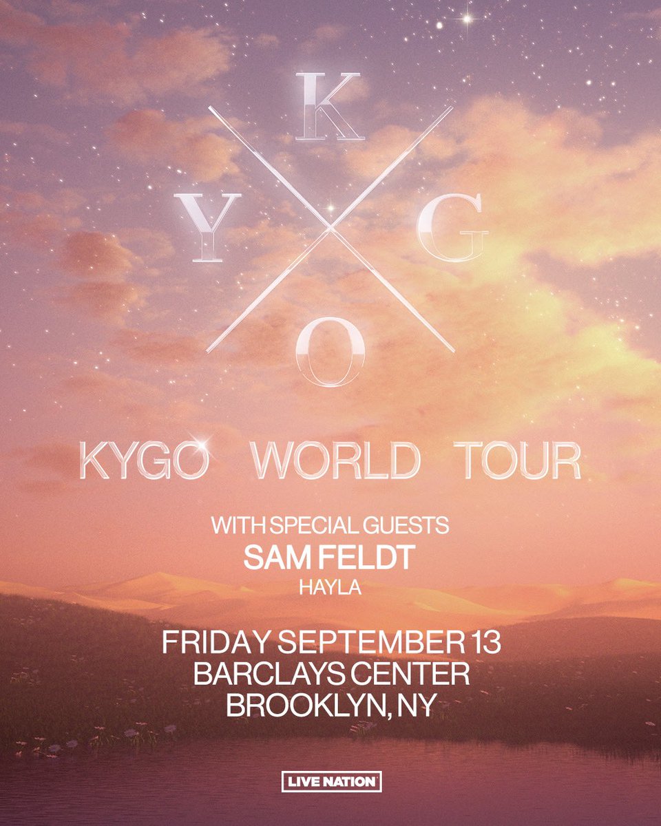 It’s about to a party on September 13 when @KygoMusic returns to Brooklyn! See you there! 🎫: bit.ly/4daJirq