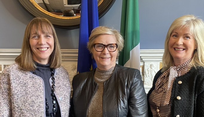 Wishing @FitzgeraldFrncs well after 5 years representing Dublin at the European Parliament from National College of Ireland President @ginaquin & myself @NCIRL 🇮🇪🇪🇺