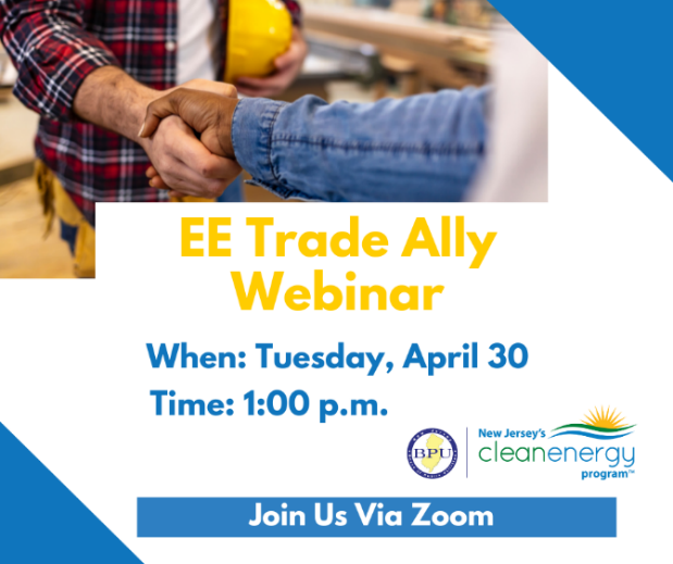 📣 REMINDER! We will be hosting our EE Trade Ally Webinar on 4/30 at 1 pm. Join us to learn how commercial, industrial, municipal & residential customers can maximize energy efficiency incentives for new construction & substantial renovation projects. bit.ly/4aC1wAI