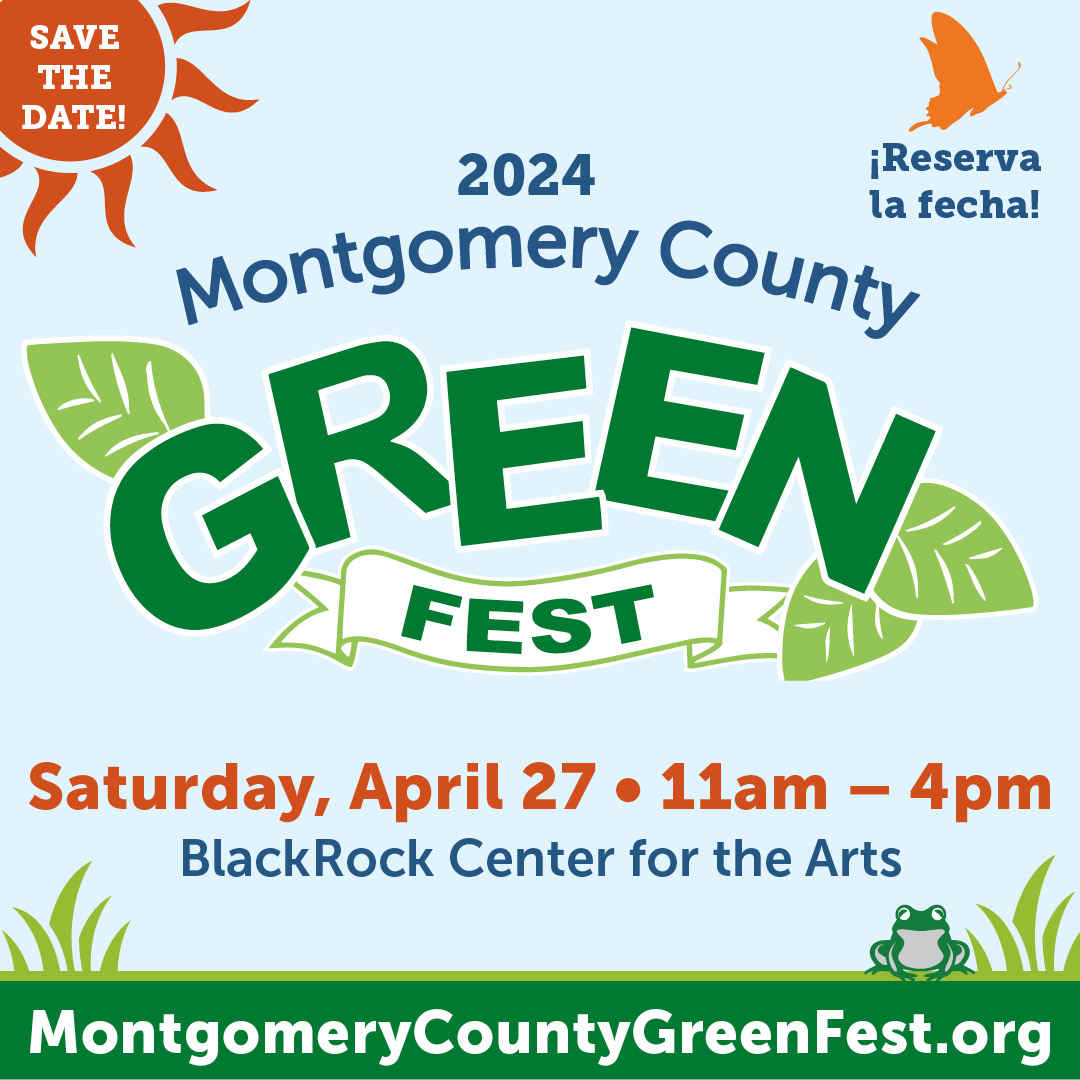 It’s almost here! TOMORROW, Saturday, April 27 from 11AM-4PM we’ll be at #MCGreenFest 🌎 at BlackRock Center for the Arts in Germantown. We can't wait to see you! montgomerycountygreenfest.org