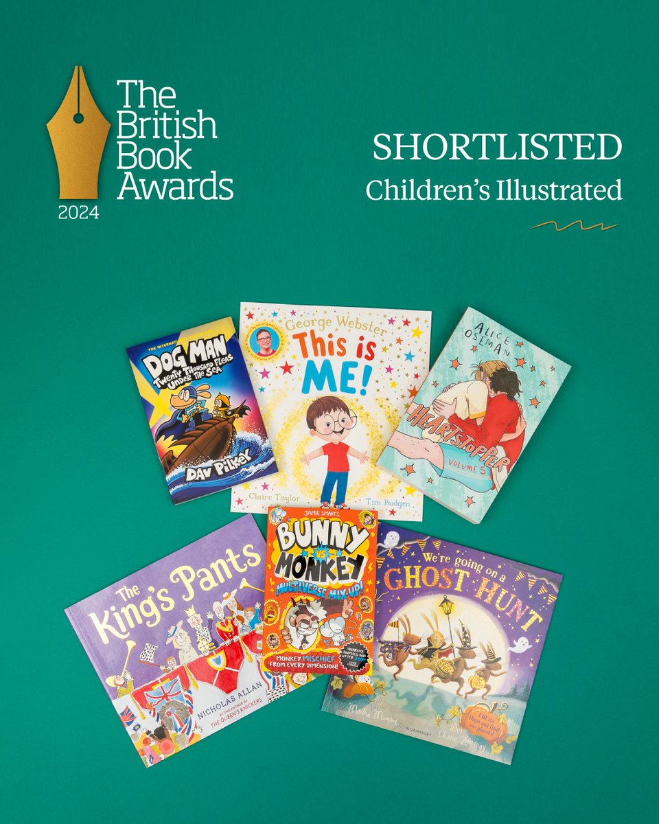 We're exploring our Children's Illustrated shortlist today, see the thread below for more information 👇 #BritishBookAwards #Nibbies
