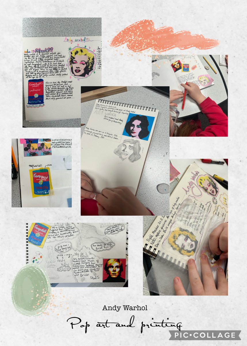 Class 13 have enjoyed exploring pop art and printing this week, even using their welsh knowledge to talk about what they see. @garntegprimary #notinmissout