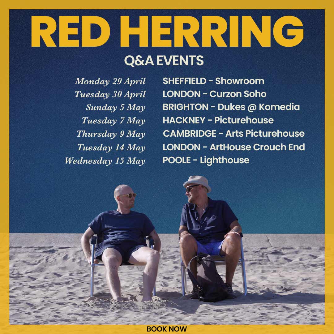 More Q&A screenings are now on sale for Kit Vincent's award-winning, critically-acclaimed, life-affirming documentary #RedHerring. Book you tickets now➡️ bulldog-film.com/films/red-herr…