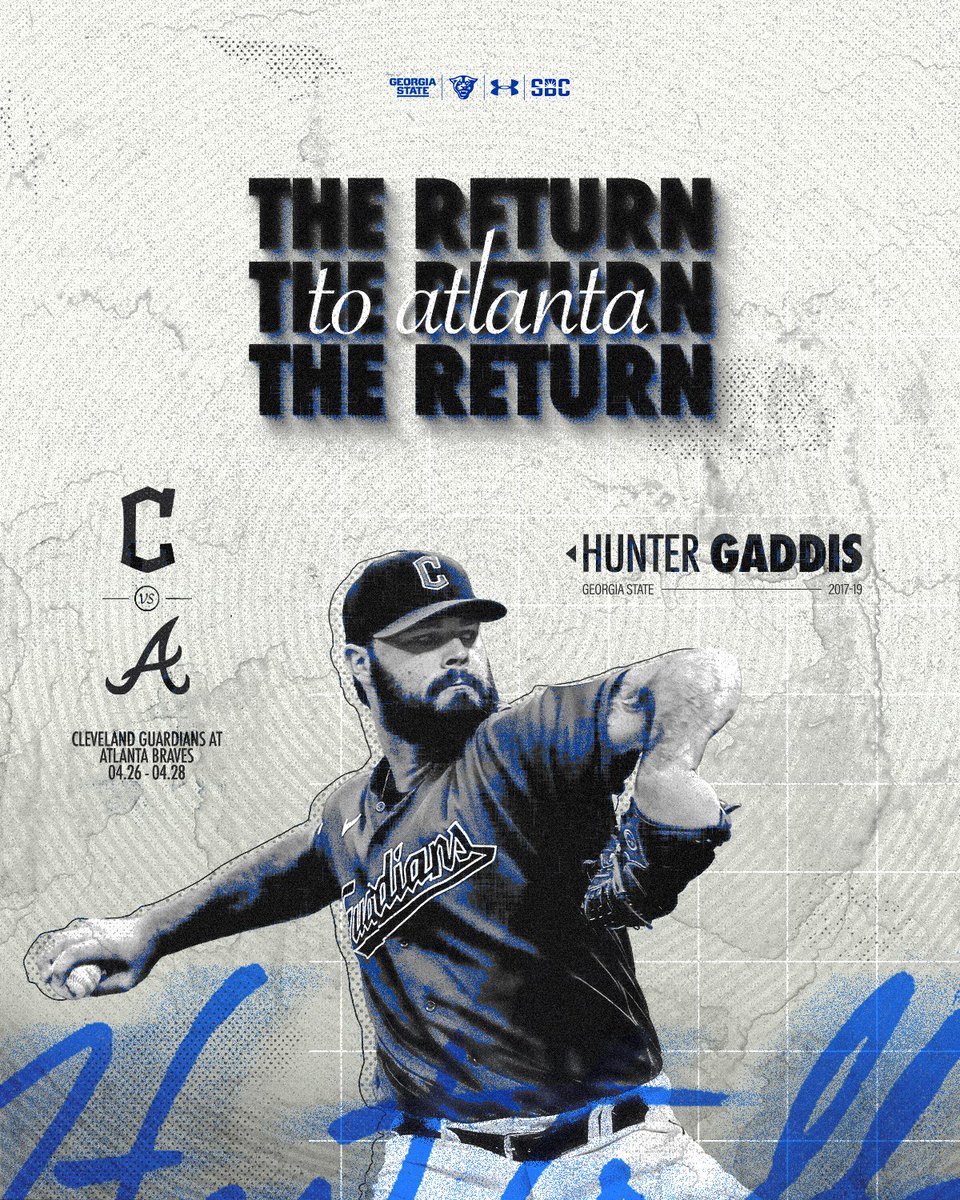 𝗪𝗘𝗟𝗖𝗢𝗠𝗘 𝗕𝗔𝗖𝗞 𝗧𝗢 𝗧𝗛𝗘 🅰️ Off to a great start with the @CleGuardians in 2024, #PantherPro Hunter Gaddis plays in his hometown as a Big Leaguer for the first time this weekend! #LightItBlue | @hgaddis22