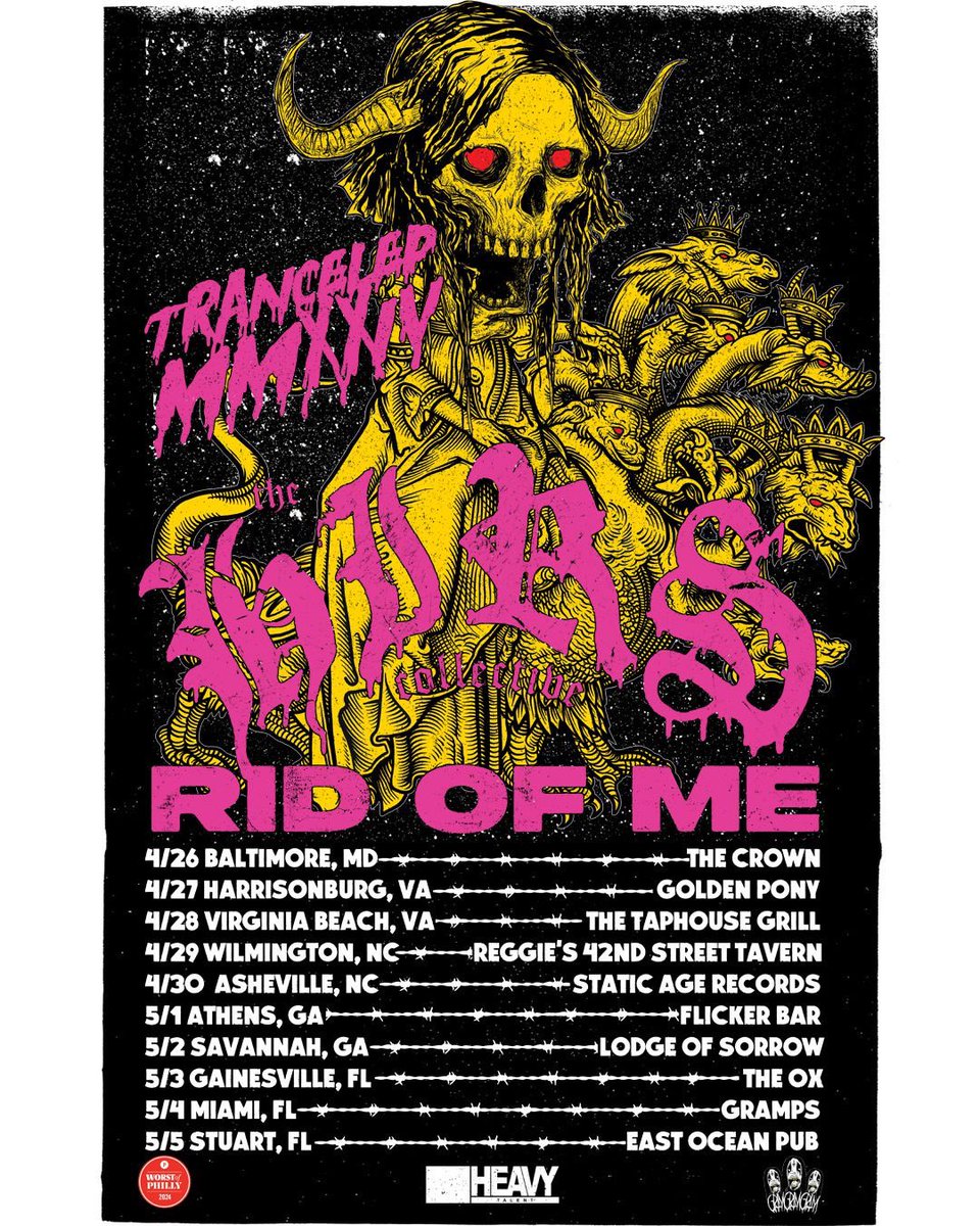 Fresh new @hirs666 tee for their tour with equally woke commies @ridofmeband spreading the woke mind virus down the EAST COAST today in Baltimore 🫡🩸