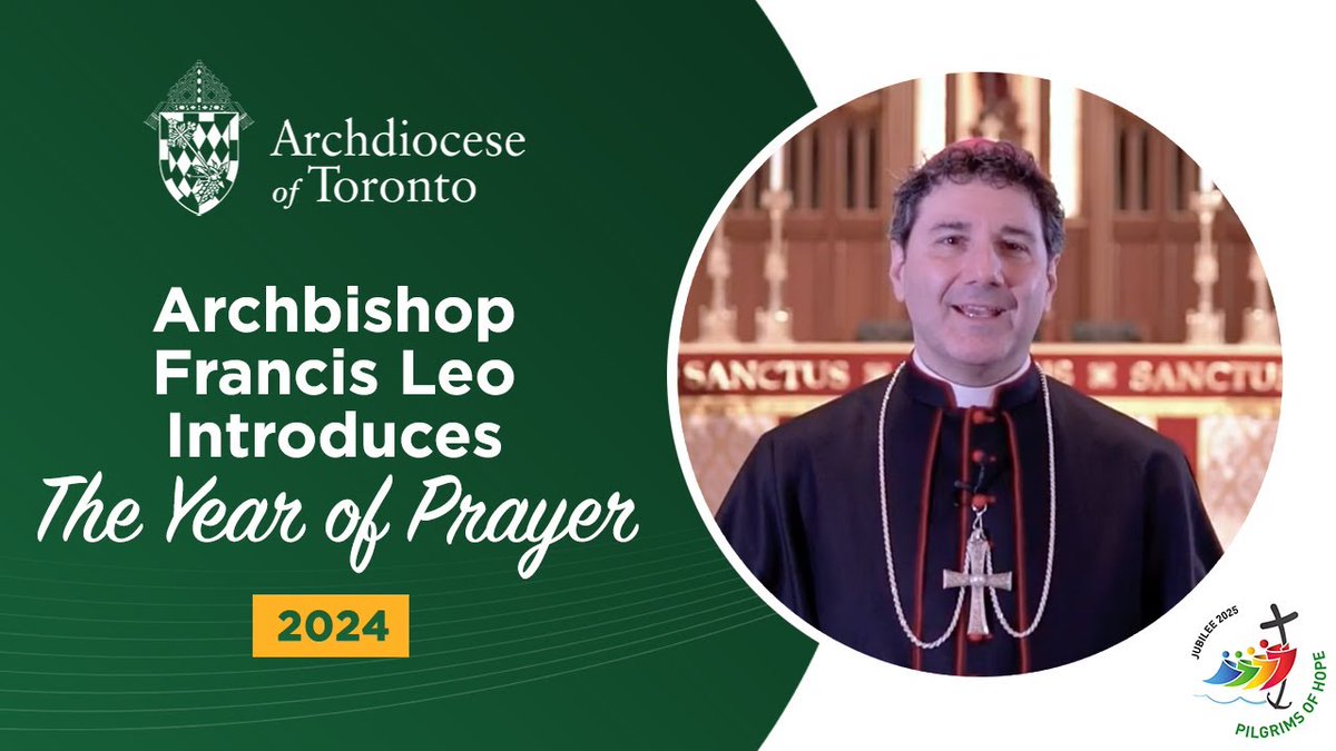 VIDEO: Archbishop Francis Leo introduces the #YearOfPrayer and reflects on the different types of prayer, the importance of prayer, and how prayer can deepen our personal relationship with God youtu.be/kZAizZ86GjE?fe… #catholicTO