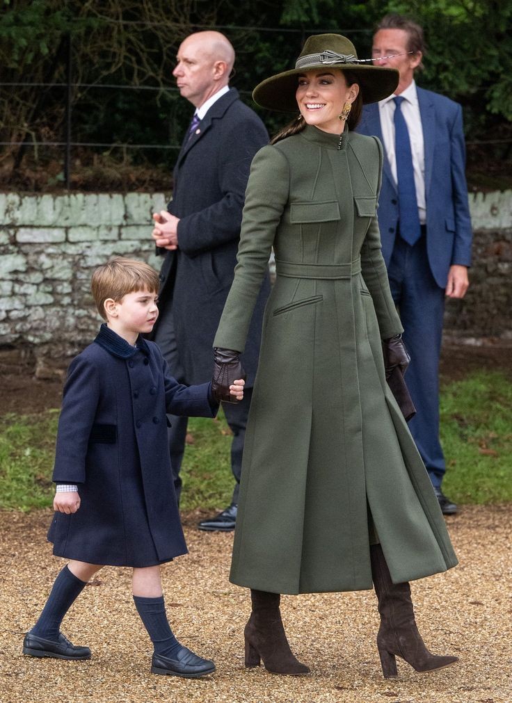 The Princess of Wales with Prince Louis 💚💚