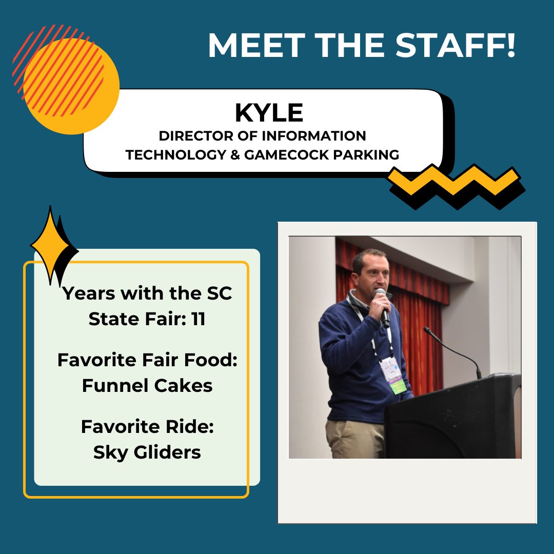 Meet Kyle, our Director of IT & Gamecock Parking! Kyle serves as the Chair of the IAFE's Young Professionals and enjoys playing and refereeing soccer. We’ll be seeing Kyle at the Liverpool v. Manchester United game this summer at Williams-Brice Stadium, will we see you there? 👋