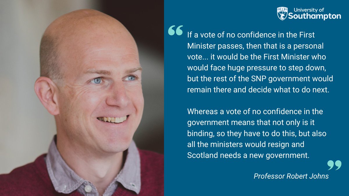 Our Scottish politics expert @robjohns75 spoke to the BBC about the difference between the Scottish Conservatives' motion of no confidence against the first minister and Scottish Labour's no confidence motion against the Scottish government as a whole.